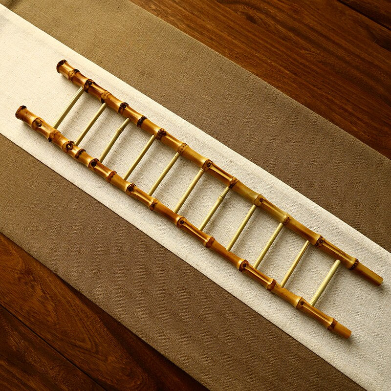 Bamboo Cup Holder Tea Ceremony Tea Art Bamboo Crafts Drain Holder Creative Bamboo Whip Ladder Tea Cup Holder