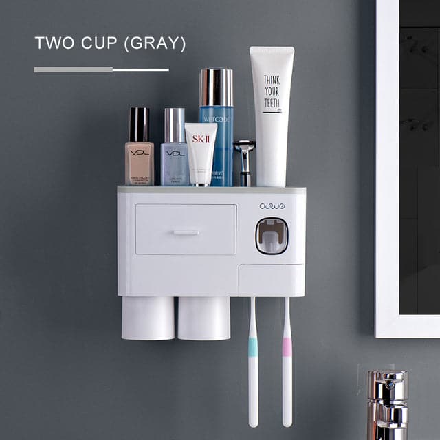 automatic toothpaste dispenser set - Gray Color