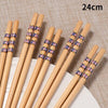 5Pairs Handmade Natural Bamboo Wood Chopsticks Reusable Sushi Food Stick Gift Tableware Korean Chopsticks Set cute chopsticks