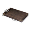 Load image into Gallery viewer, Rustic Wooden Serving Trays with Handle Rectangular Nesting Multipurpose Trays for Tea Coffee Breakfast Table Centerpieces