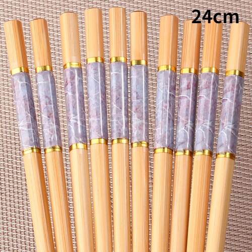 5Pairs Handmade Natural Bamboo Wood Chopsticks Reusable Sushi Food Stick Gift Tableware Korean Chopsticks Set cute chopsticks