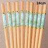 5Pairs Handmade Natural Bamboo Wood Chopsticks Reusable Sushi Food Stick Gift Tableware Korean Chopsticks Set cute chopsticks
