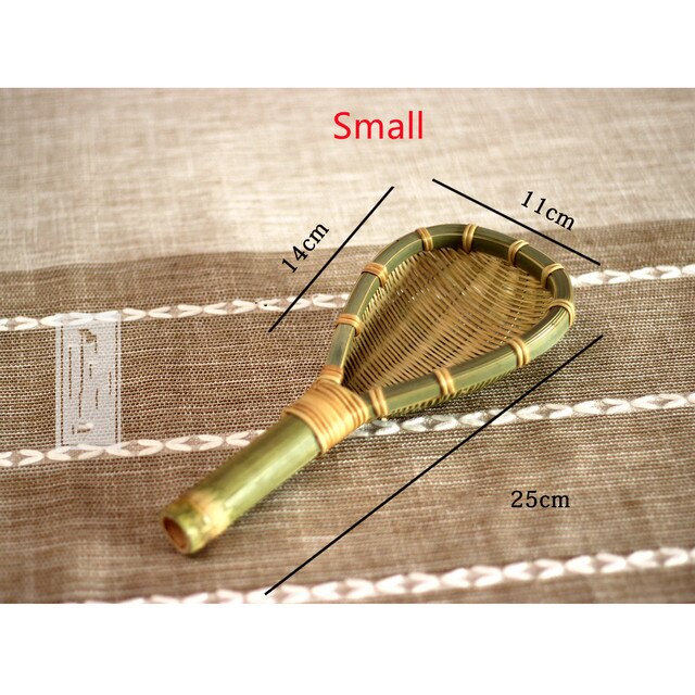 Bamboo products kitchen supplies handmade bamboo braided rice colander soup spoon noodles household drain spoon kitchen tools