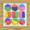 Kids Montessori Wooden Toys Rainbow Blocks Learning Game