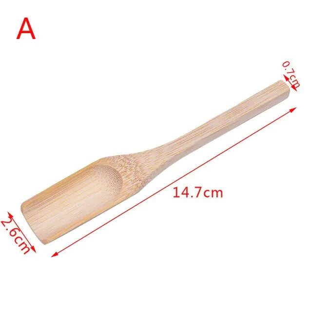 1pc Chinese Kung Fu Bamboo Tea Coffee Spoon Home Wooden Measuring Spoon Tea Coffee Scoop Sugar Spice Measure Spoon MeasuringTool