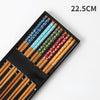 5Pairs Handmade Natural Bamboo Wood Chopsticks Reusable Sushi Food Stick Gift Tableware Korean Chopsticks Set cute chopsticks