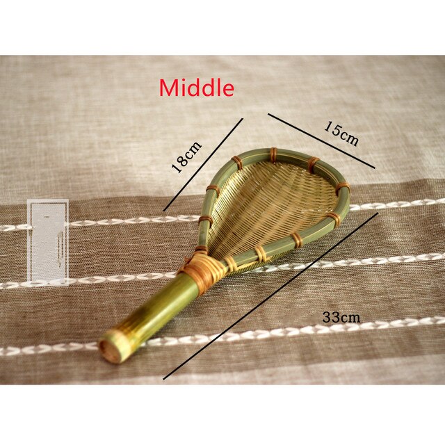 Bamboo products kitchen supplies handmade bamboo braided rice colander soup spoon noodles household drain spoon kitchen tools