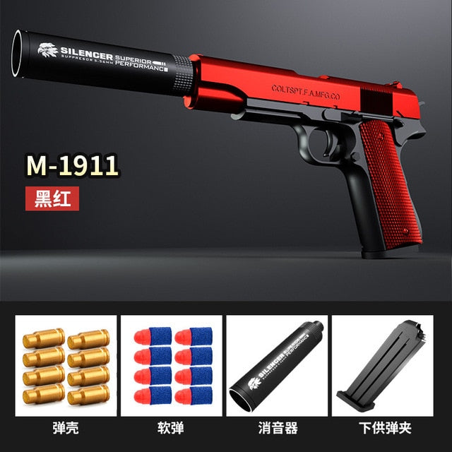 M1911 Glock Soft Bullet Gun for Kids Online - PapaLiving