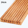 5Pairs Handmade Natural Bamboo Wood Chopsticks Reusable Sushi Food Stick Gift Tableware Korean Chopsticks Set cute chopsticks