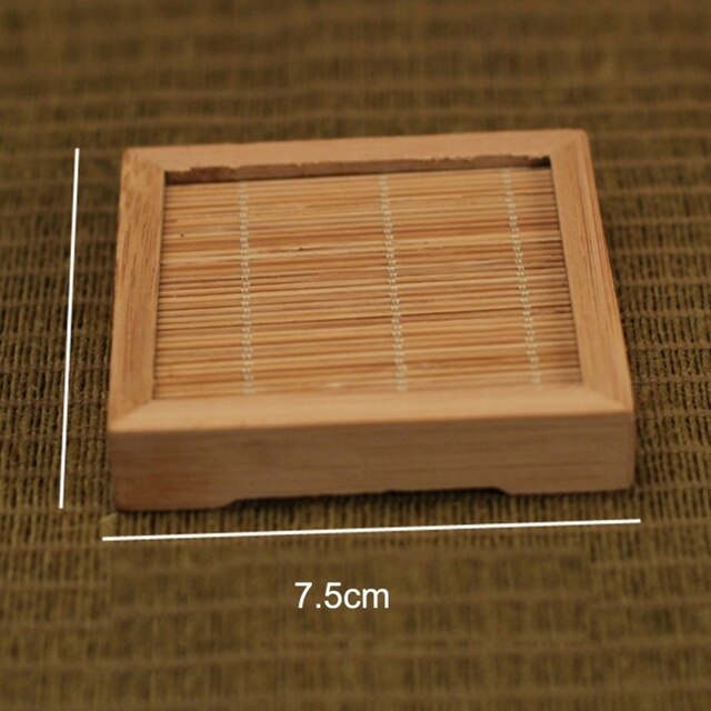 Japanese-style Tea Cup Pad Placemats Insulation Durable Manual Square Tea Pad Teapot Coaster Table Pad Holder Decor