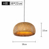 ZK30 Bamboo Weaving Chandelier Lamp 60/50/40cm Hanging LED Ceiling Light Pendant Lamp Fixtures Rattan Woven Home Bedroom Decors