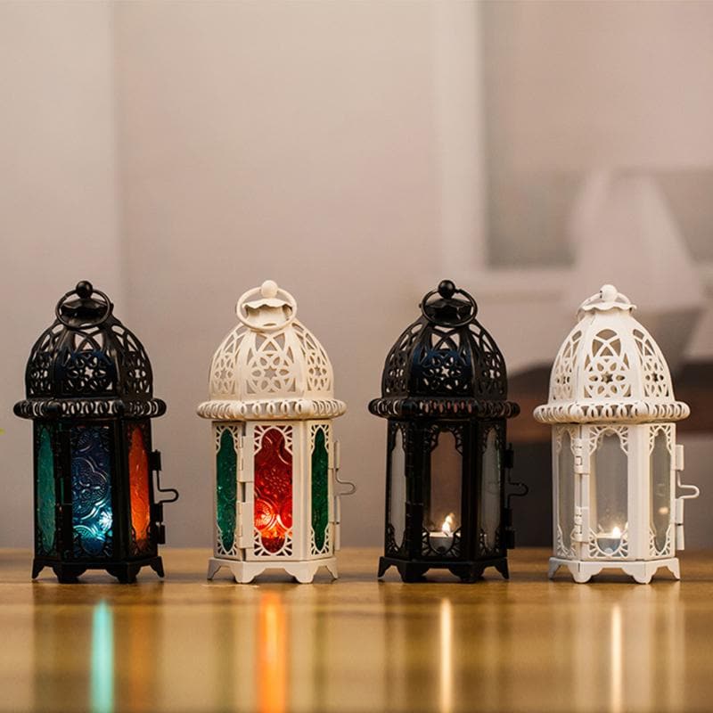 moroccan style hanging lantern tea light candle holder