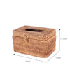 Rattan Tissue Box Paper Tube Theme Hotel Drawer Household Storage Box Organization Storage Simple Tissue Box Holder Dining
