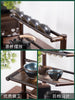 Desktop Bogu Frame Solid Wood Table Tea Set Purple Clay Pot  Frame Display Room Storage Bamboo Trays Decorative Coffee Holder