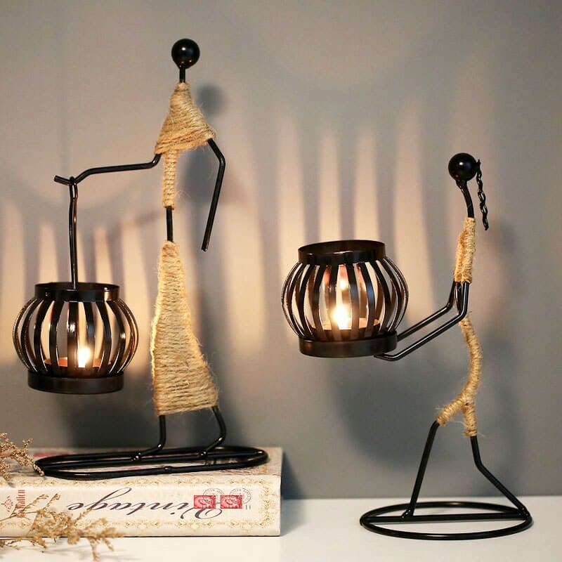 metal candlestick holders - metal candlesticks - PapaLiving