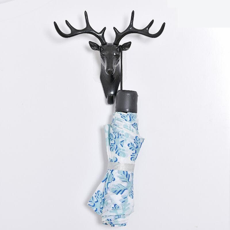 Vintage Deer Head Antler Wall Hooks