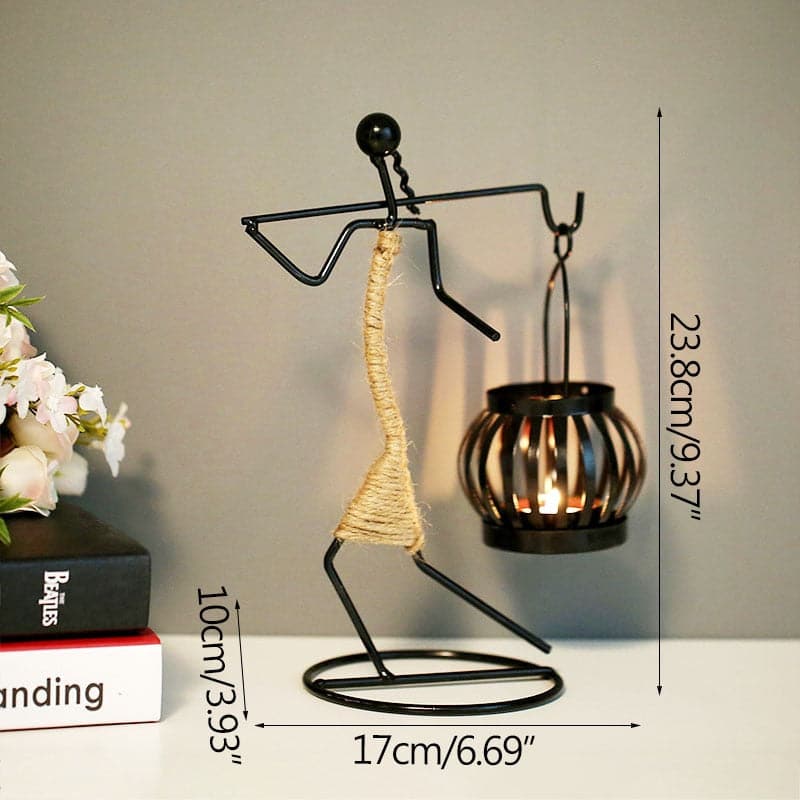 metal candlestick holders - black metal candlesticks - papaliving