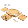 NEW Bamboo Cheese Board Charcuterie Platter & Serving Tray Including free round fruit tray + tong Thick Wooden Server  Choice fo