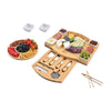 NEW Bamboo Cheese Board Charcuterie Platter & Serving Tray Including free round fruit tray + tong Thick Wooden Server  Choice fo