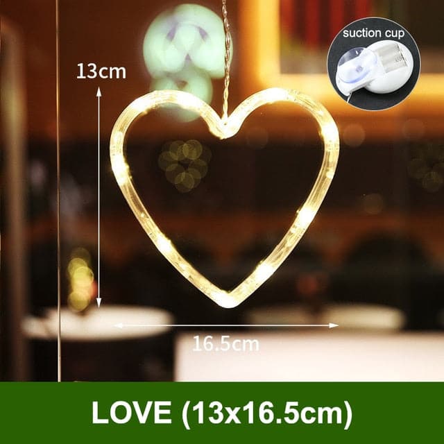 Christmas Suction Cup Light Window Backdrop Decoration For Indoor