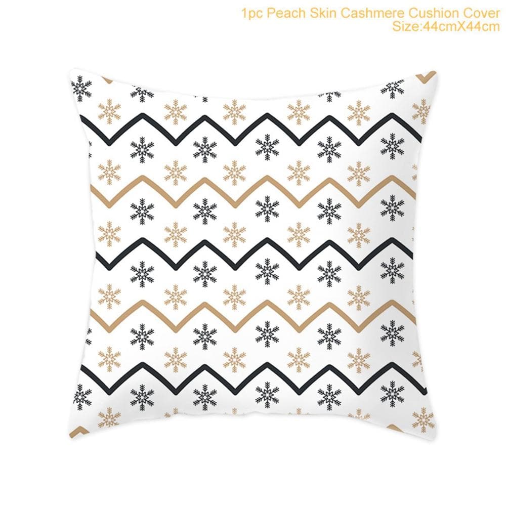 FENGRISE Cotton Linen Merry Christmas Cover Cushion - 45x45cm Size
