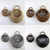 Hand Made Wicker Rattan Flower Basket Pot Planter Hanging Vase