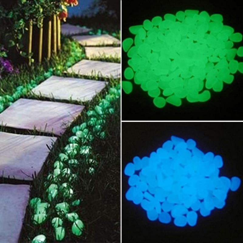 Decorative Garden Glow Pebbles in the Dark