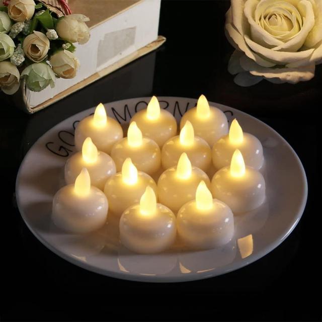 Flameless Floating Tealight Candles