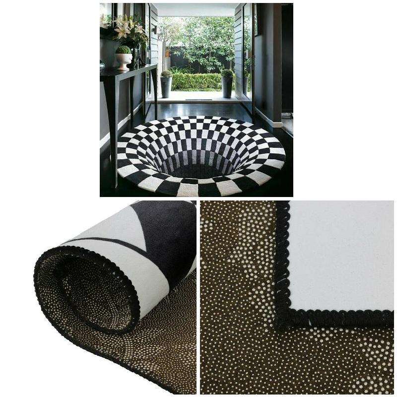 optical illusions rug - optical illusion area rugs - papaliving