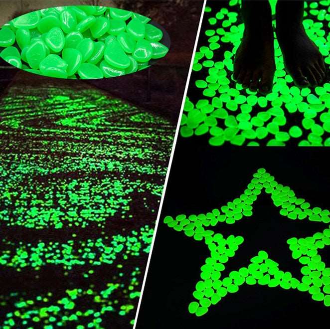 Decorative Garden Glow Pebbles in the Dark