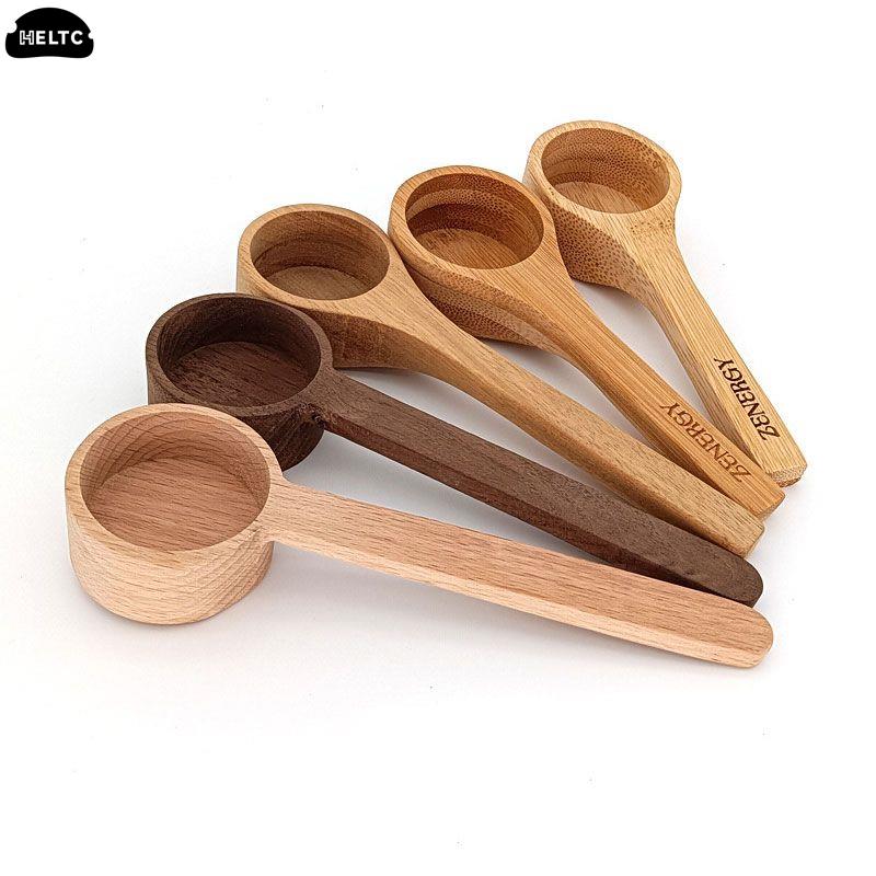 1pc Chinese Kung Fu Bamboo Tea Coffee Spoon Home Wooden Measuring Spoon Tea Coffee Scoop Sugar Spice Measure Spoon MeasuringTool