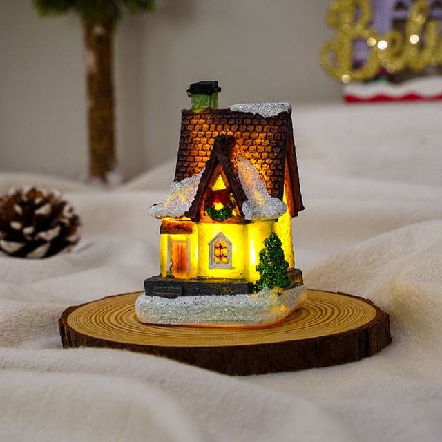 Christmas Light House kerstdorp Christmas village For Home - Xmas Gifts Christmas Ornaments