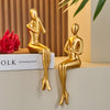 Abstract Golden Sculpture