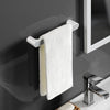 wall mounted towel rack with shelf - PapaLiving - small size gray color