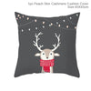 FENGRISE Cotton Linen Merry Christmas Cover Cushion - 45x45cm Size