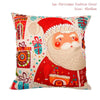 FENGRISE Cotton Linen Merry Christmas Cover Cushion - 45x45cm Size