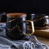 Load image into Gallery viewer, Coffee Mugs Marble Gold Inlay