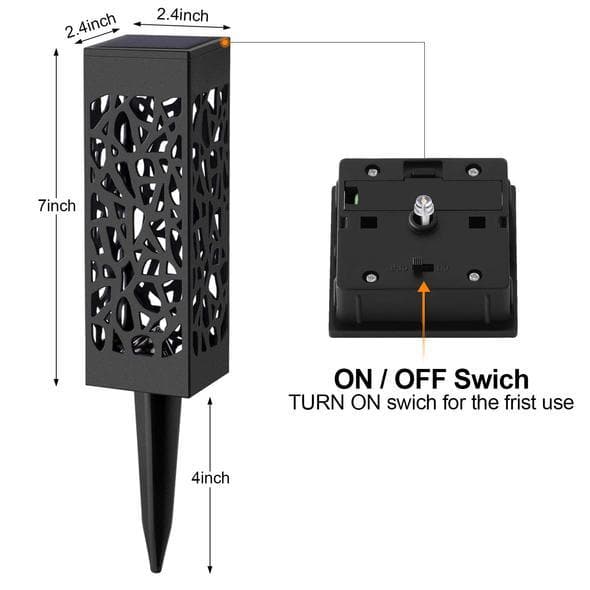 Solar Powered Waterproof Vintage Decorative Garden Lights