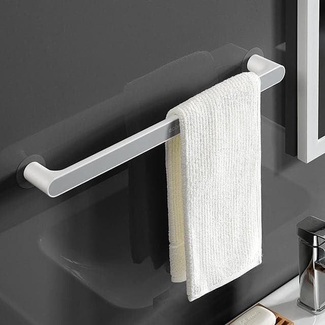 wall mounted towel rack with shelf - PapaLiving - Gray Color