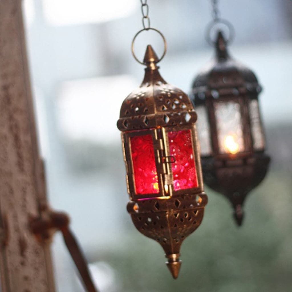 Windproof Vintage Candle Holders, Unique Hanging Lamp