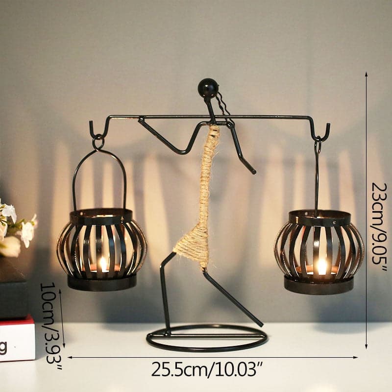 vintage metal candlestick holders - tall black metal candlesticks