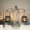 vintage metal candlestick holders - tall black metal candlesticks