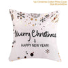 FENGRISE Cotton Linen Merry Christmas Cover Cushion - 45x45cm Size