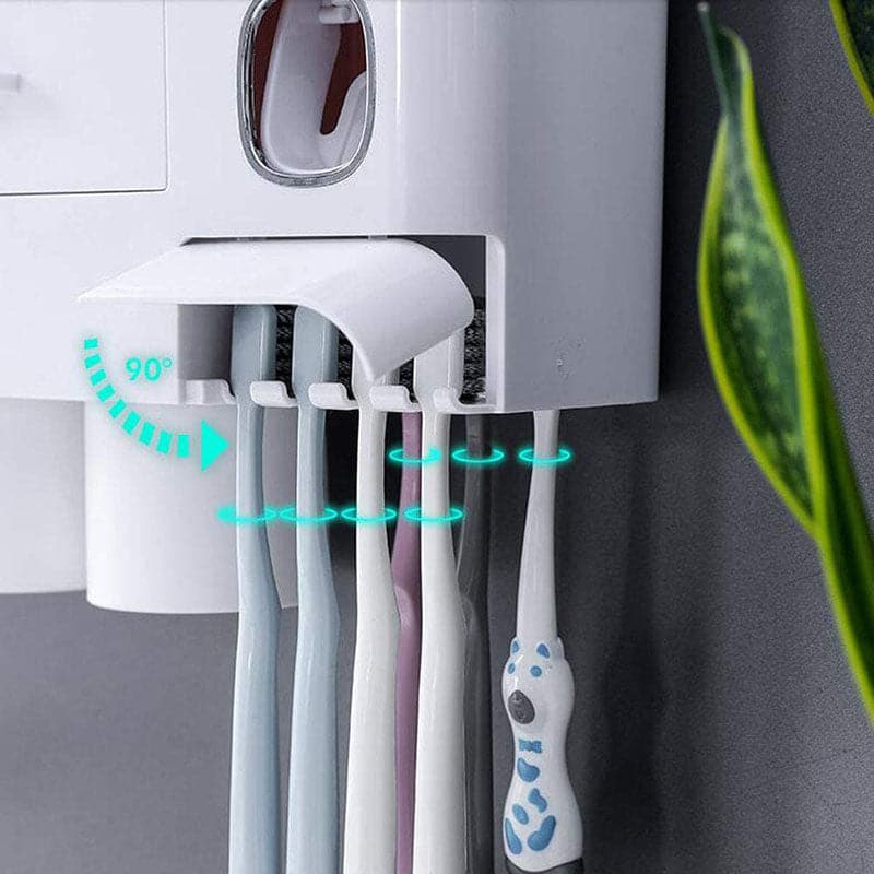 automatic toothpaste dispenser set for bathroom