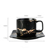Load image into Gallery viewer, Coffee Mugs Marble Gold Inlay