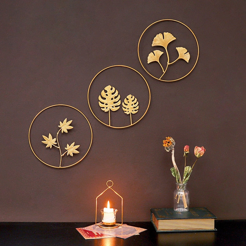 Nordic Light Luxury Round Wall Hanging for Home Decoration