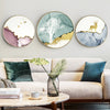 Abstract Colorful Circle Canvas Painting