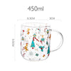 450ml Creative Panda Glass Mug