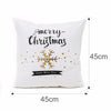 FENGRISE Cotton Linen Merry Christmas Cover Cushion - 45x45cm Size