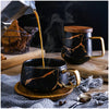 Coffee Mugs Marble Gold Inlay